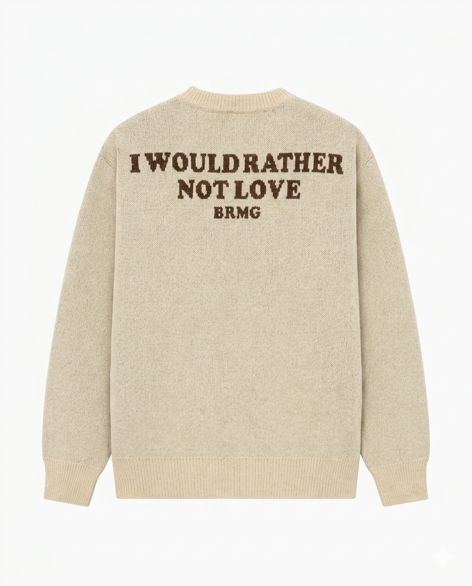 Sweater Premium "LOST CUPID" Beige vista 2